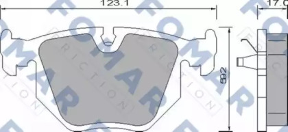 Комплект тормозных колодок FOMAR Friction FO 661481