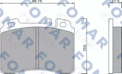 Комплект тормозных колодок FOMAR Friction FO 668081