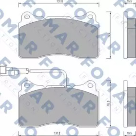 Комплект тормозных колодок FOMAR Friction FO 672981