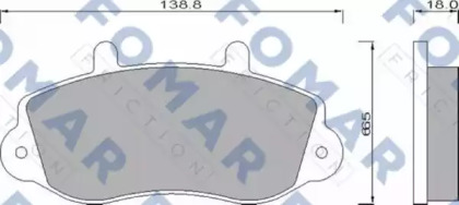 Комплект тормозных колодок FOMAR Friction FO 677381