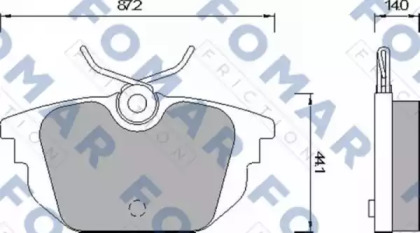 Комплект тормозных колодок FOMAR Friction FO 677581