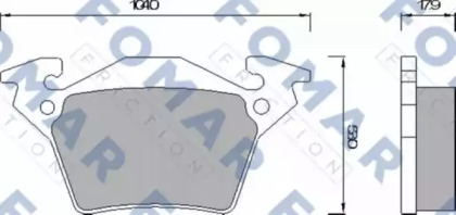 Комплект тормозных колодок FOMAR Friction FO 678781