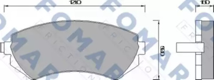 Комплект тормозных колодок FOMAR Friction FO 679481