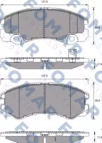 Комплект тормозных колодок FOMAR Friction FO 684381