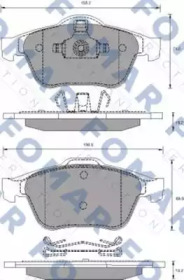 Комплект тормозных колодок FOMAR Friction FO 686481