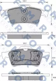 Комплект тормозных колодок FOMAR Friction FO 686781