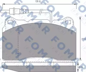 Комплект тормозных колодок FOMAR Friction FO 687481