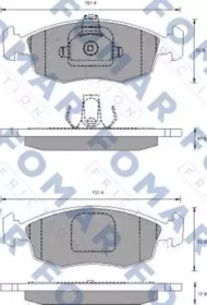 Комплект тормозных колодок FOMAR Friction FO 688381