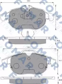 Комплект тормозных колодок FOMAR Friction FO 689581