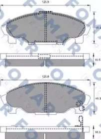 Комплект тормозных колодок FOMAR Friction FO 691481