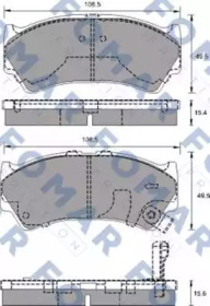 Комплект тормозных колодок FOMAR Friction FO 692981