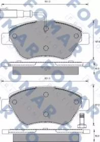 Комплект тормозных колодок FOMAR Friction FO 694081