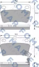 Комплект тормозных колодок FOMAR Friction FO 697081