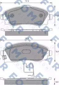 Комплект тормозных колодок FOMAR Friction FO 783481