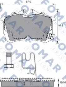 Комплект тормозных колодок FOMAR Friction FO 790381