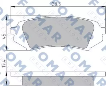 Комплект тормозных колодок FOMAR Friction FO 813781