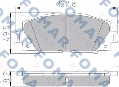 Комплект тормозных колодок FOMAR Friction FO 838681