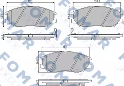 Комплект тормозных колодок FOMAR Friction FO 847681