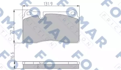 Комплект тормозных колодок FOMAR Friction FO 871281