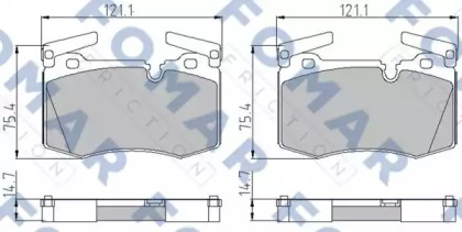 Комплект тормозных колодок FOMAR Friction FO 888083