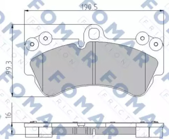 Комплект тормозных колодок FOMAR Friction FO 891581