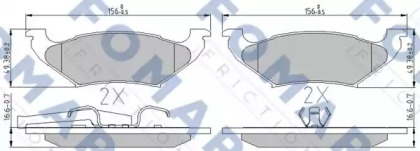 Комплект тормозных колодок FOMAR Friction FO 895481