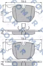 Комплект тормозных колодок FOMAR Friction FO 900081