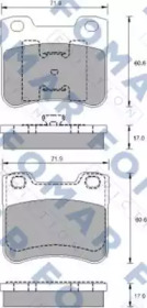 Комплект тормозных колодок FOMAR Friction FO 900681