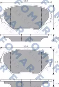 Комплект тормозных колодок FOMAR Friction FO 905681