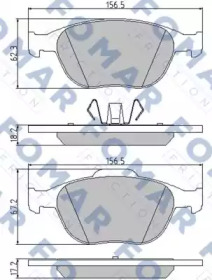 Комплект тормозных колодок FOMAR Friction FO 907781