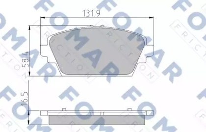 Комплект тормозных колодок FOMAR Friction FO 908481