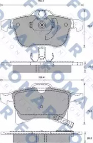 Комплект тормозных колодок FOMAR Friction FO 918881