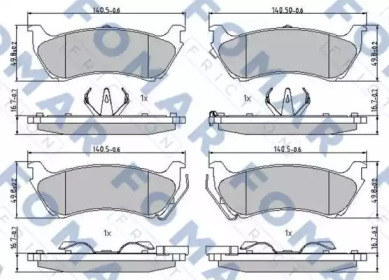 Комплект тормозных колодок FOMAR Friction FO 922381