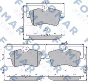 Комплект тормозных колодок FOMAR Friction FO 922981