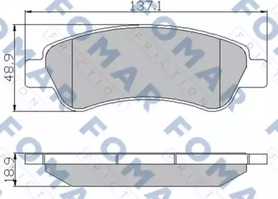 Комплект тормозных колодок FOMAR Friction FO 924381