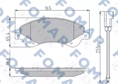 Комплект тормозных колодок FOMAR Friction FO 925181