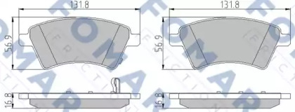 Комплект тормозных колодок FOMAR Friction FO 926081