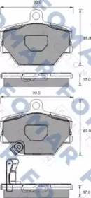 Комплект тормозных колодок FOMAR Friction FO 928781