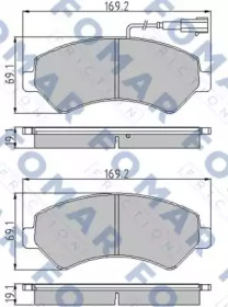 Комплект тормозных колодок FOMAR Friction FO 930681