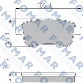 Комплект тормозных колодок FOMAR Friction FO 931581