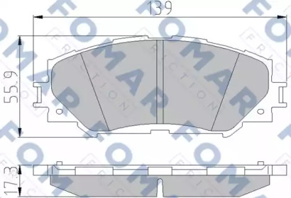 Комплект тормозных колодок FOMAR Friction FO 932781