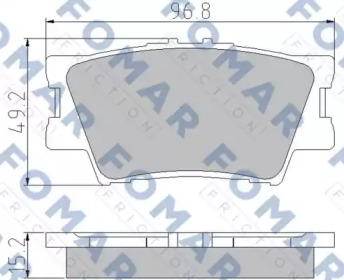 Комплект тормозных колодок FOMAR Friction FO 932881