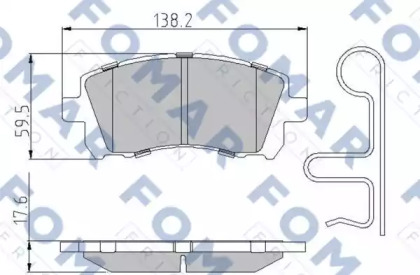 Комплект тормозных колодок FOMAR Friction FO 994581