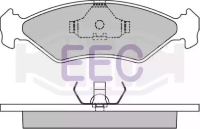 Комплект тормозных колодок, дисковый тормоз EEC BRP0561