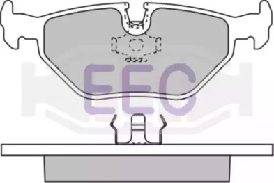 Комплект тормозных колодок, дисковый тормоз EEC BRP0590