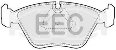 Комплект тормозных колодок EEC BRP0596