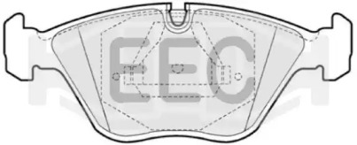 Комплект тормозных колодок EEC BRP0655