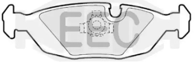 Комплект тормозных колодок, дисковый тормоз EEC BRP0676