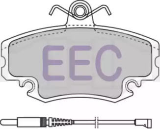 Комплект тормозных колодок, дисковый тормоз EEC BRP0810