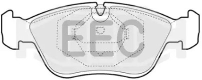 Комплект тормозных колодок EEC BRP0813